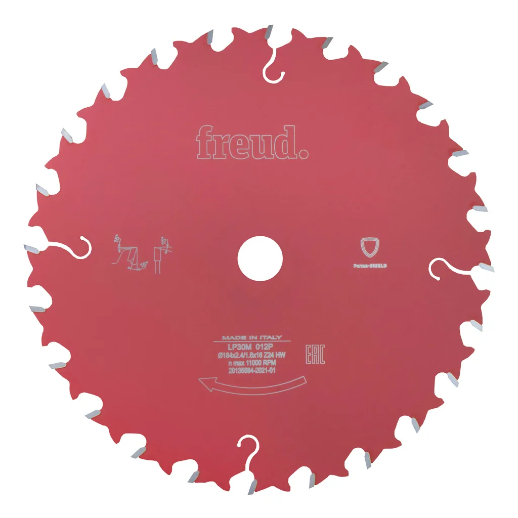 Disco de sierra circular Freud para madera LP30M 012P (diámetro de 184mm e 24 dientes)