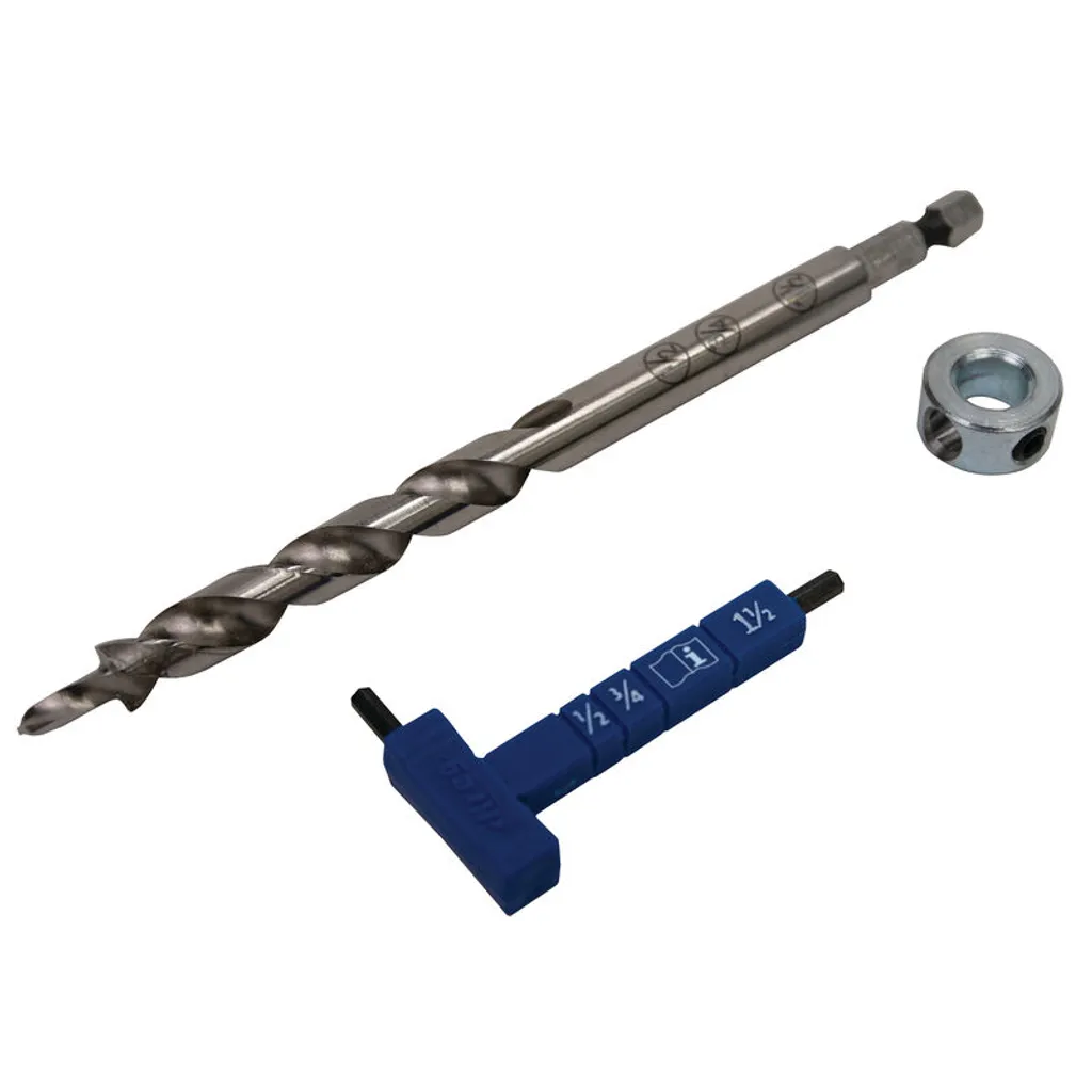 KREG®Broca fácil de ajustar con cuello de tope y llave hexagonal